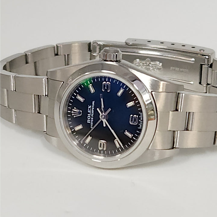 Rolex Oyster Perpetual Stainless steel with black explorer Dial, Model: 76080
