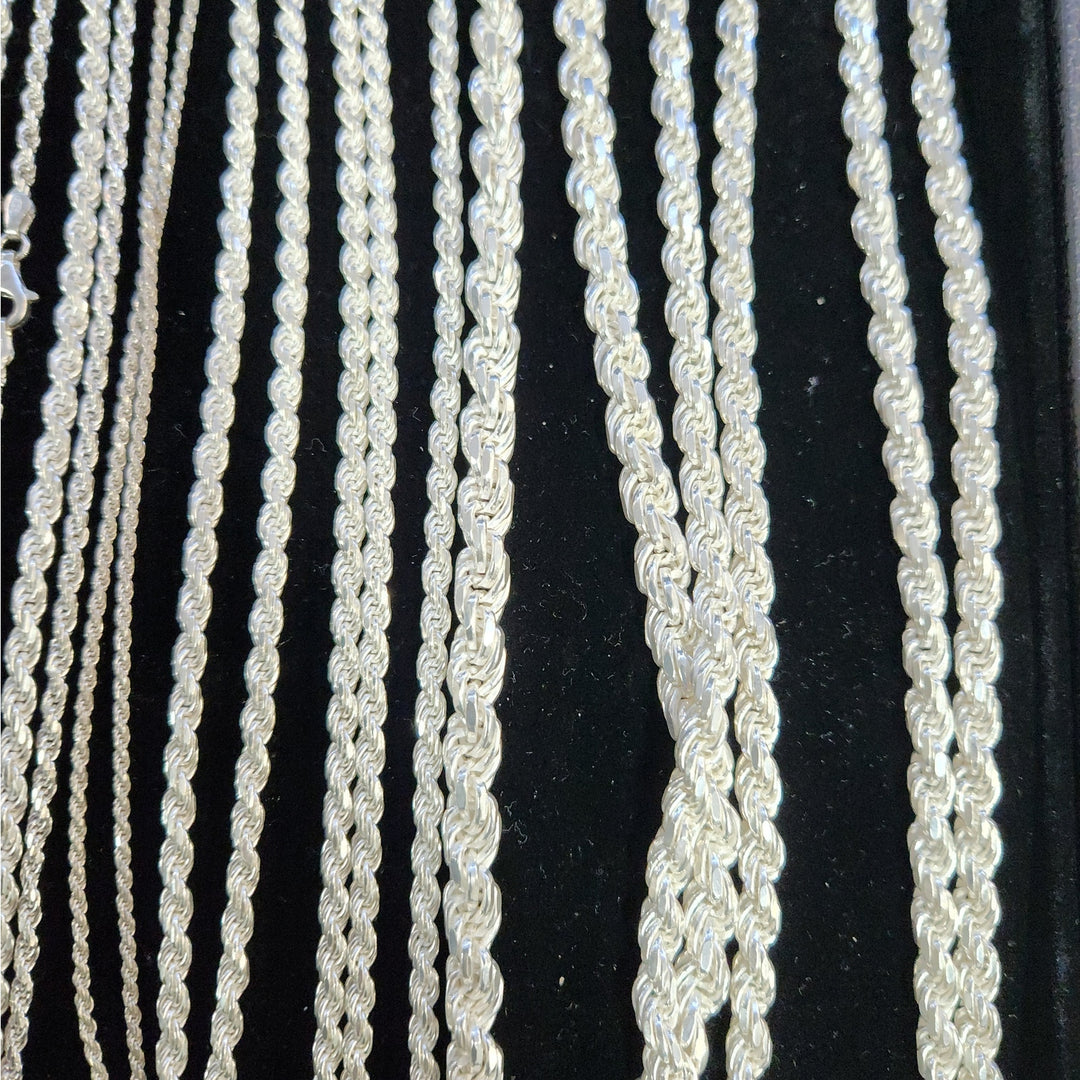 .925 Silver Chains & Necklaces -Rope, Figaro, Assorted Styles Starting at $49.99