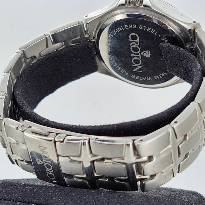 Croton Stainless Steel Quartz Men's Watch Japan Movement Water Resistant