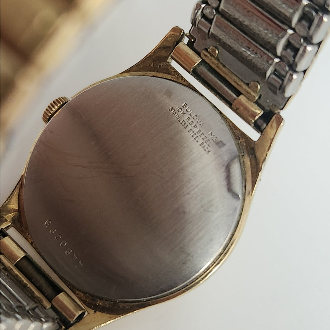Vintage Bulova senator manual wind watch with small seconds and original box