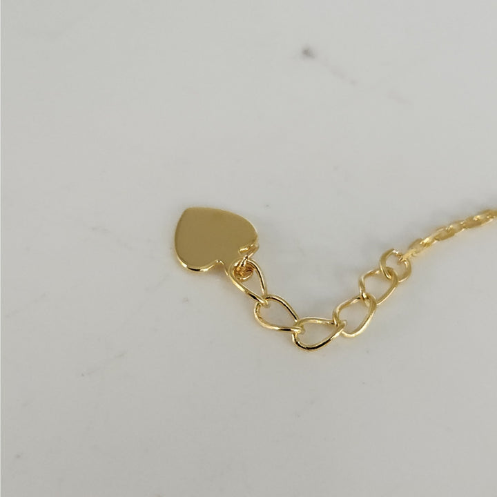Stunning 925 Sterling Silver Gold -Tone Flower bracelet 7.5"