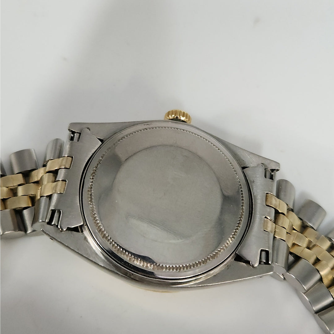 Vintage Rolex Datejust 36 Mm Ref 1601 Two Tone SS & 18K Jubilee Champagne Dial