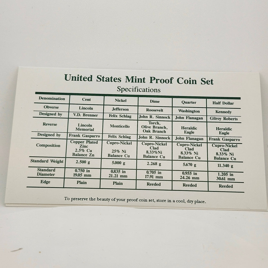 1998-S United States Mint Proof Set 5-Piece Original Packaging OGP COA Black Box