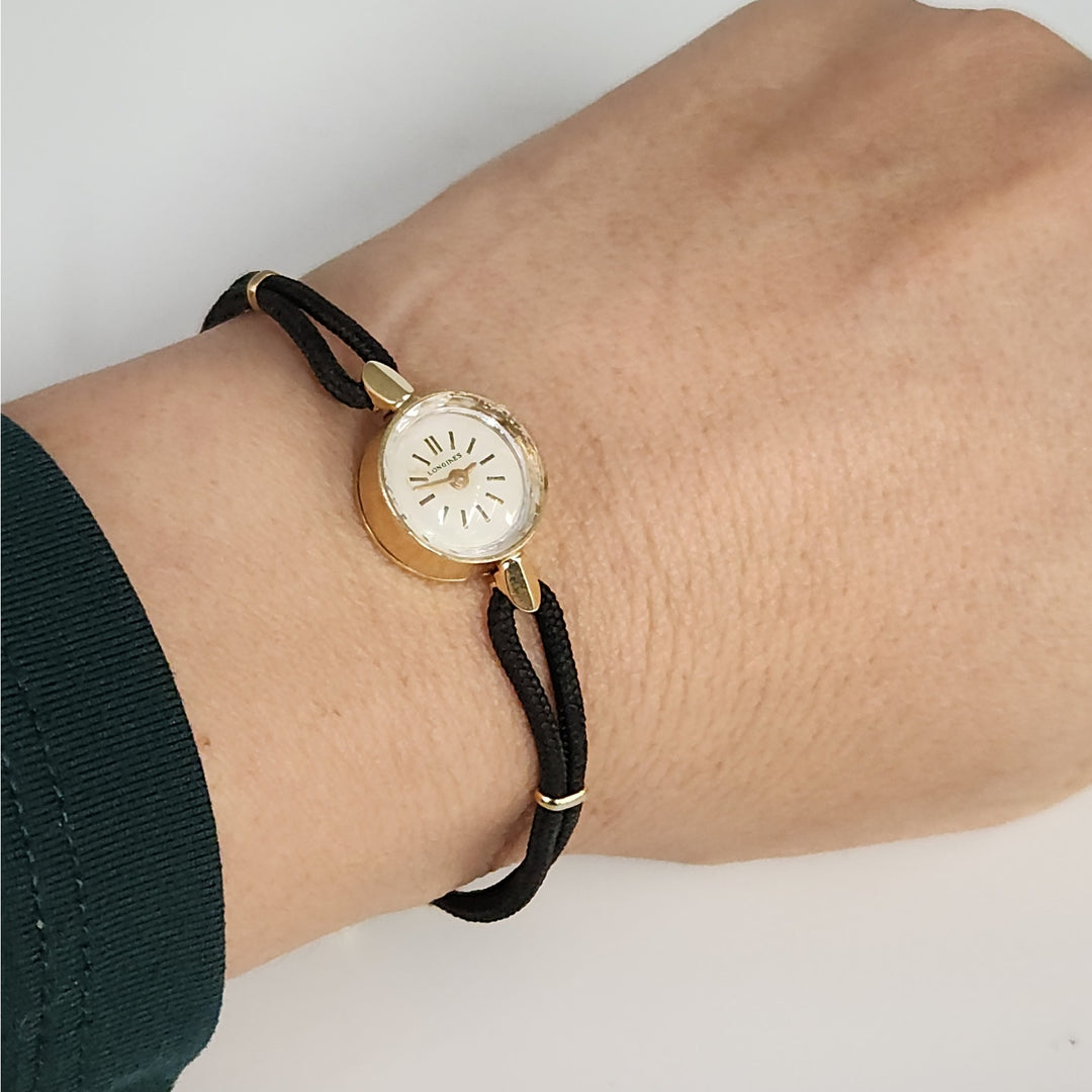 Vintage longines 14k Gold Ladies Cocktail Watch w/ Speidel bracelet