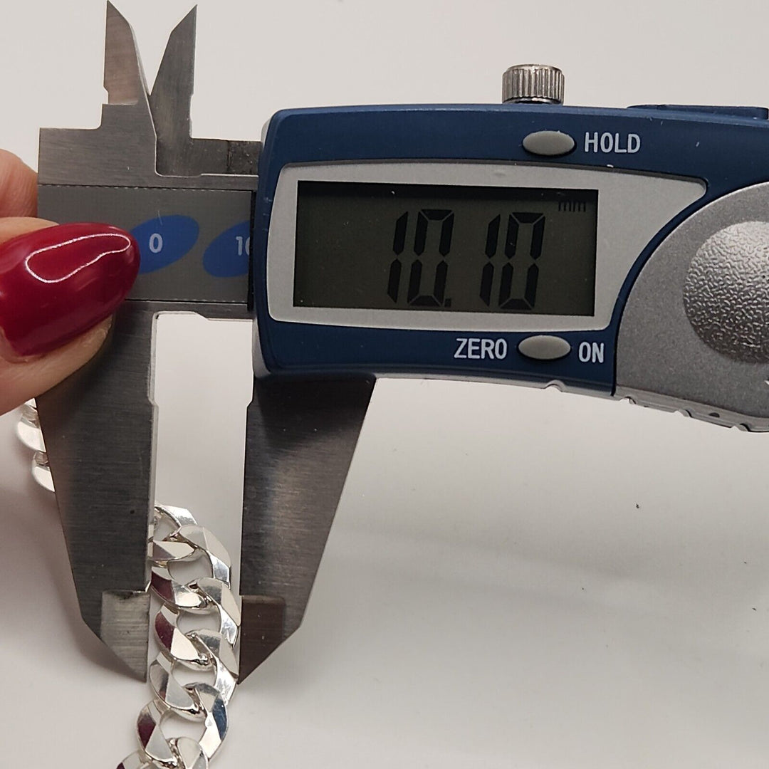 Beautiful 925 Sterling Cuban Chain Bracelet 8"