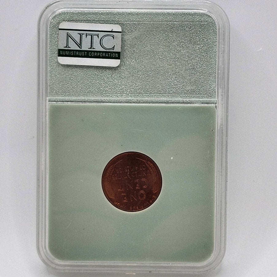 1958 Lincoln Wheat Cent Penny NTC MS68 RD Numistrust Corporation Certified 1C