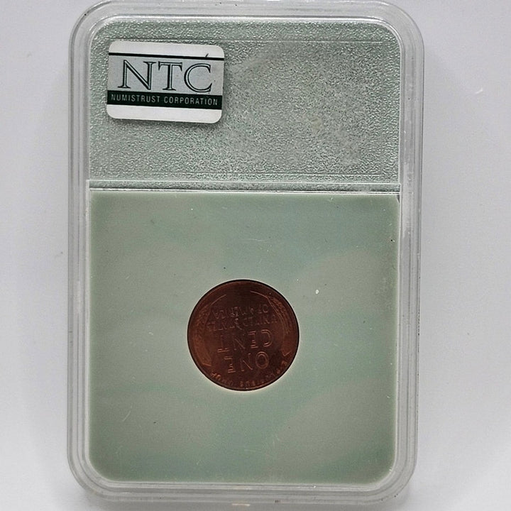 1958 Lincoln Wheat Cent Penny NTC MS68 RD Numistrust Corporation Certified 1C