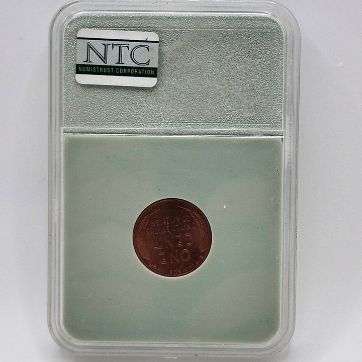 1958 Lincoln Wheat Cent Penny NTC MS68 RD Numistrust Corporation Certified 1C
