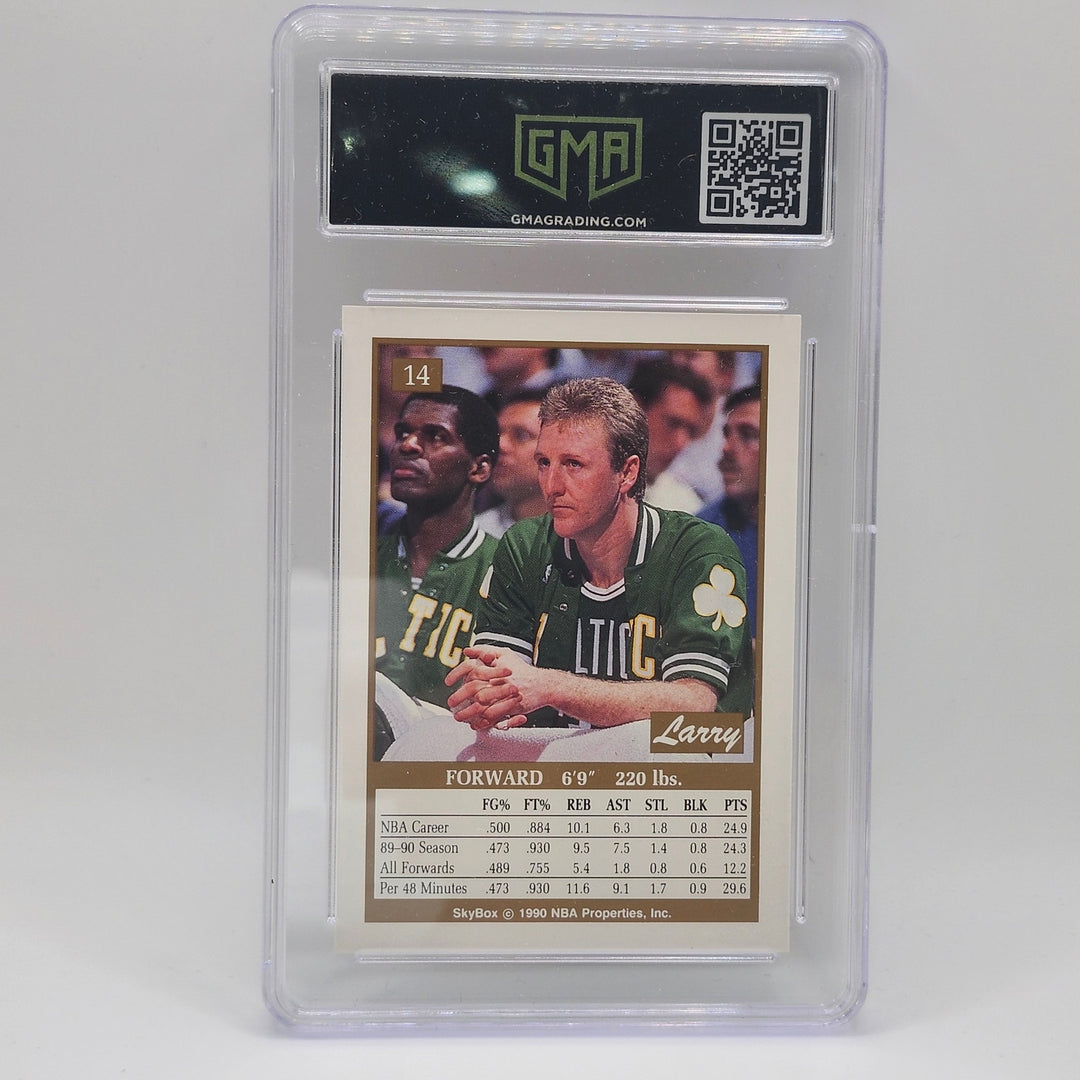 1990 SkyBox Larry Bird #14 Boston Celtics - GMA 8.5 NM-MT+ Graded Card