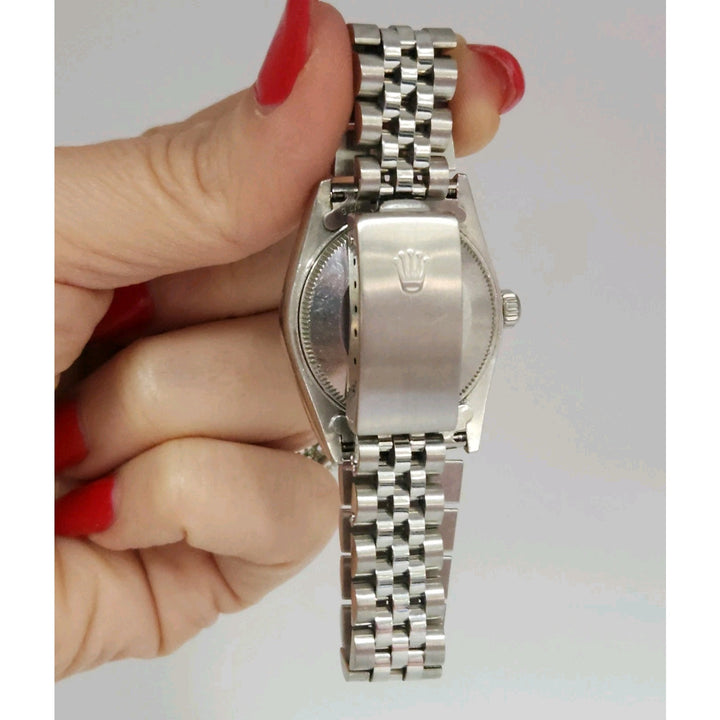 Rolex 31MM Stainless Steel Gray Oyster Perpetual Datejust Watch