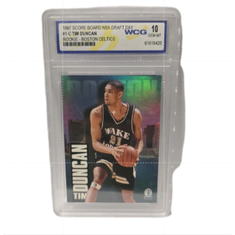 1997 Score board NBA draft day #1-C Tim Duncan WCG 10 gem-mint