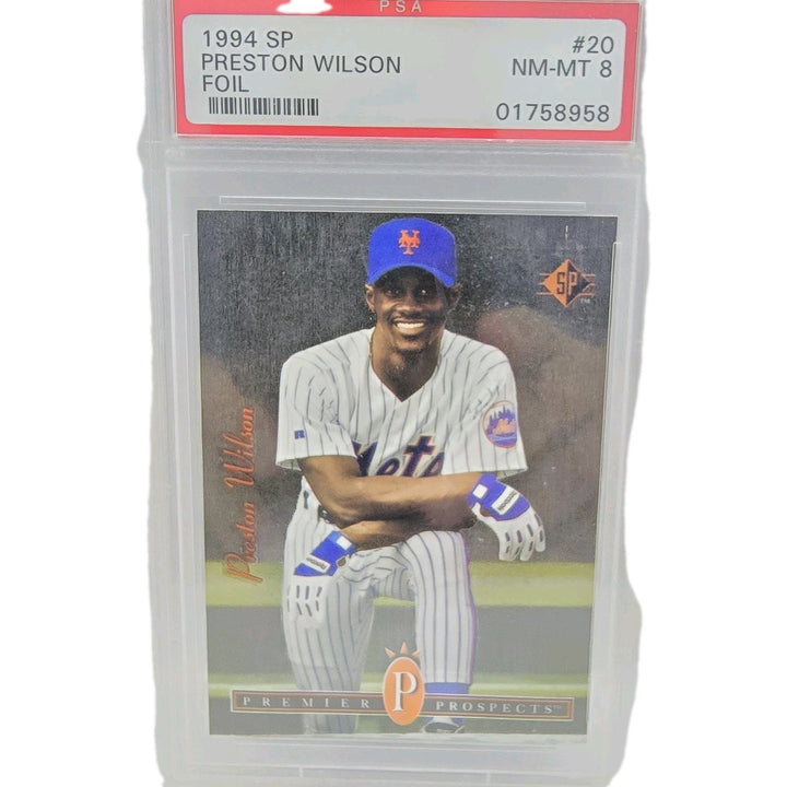 1994 Upper Deck Preston Wilson SP Foil Premier Prospects #20 PSA MN-MT 8