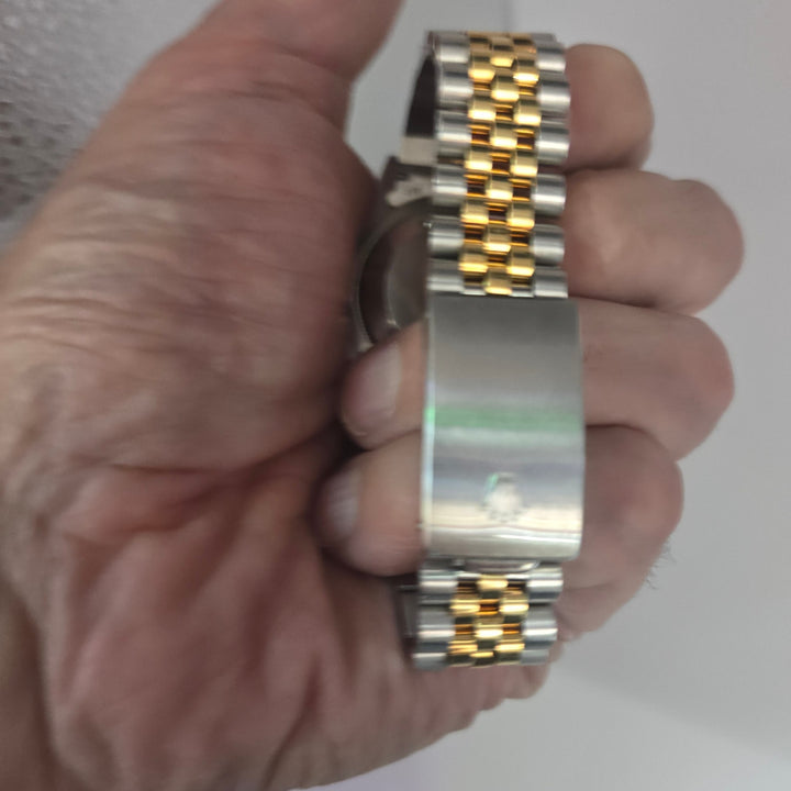 Rolex Datejust 16233 36mm Two-Tone Watch with Aftermarket Blue Dial