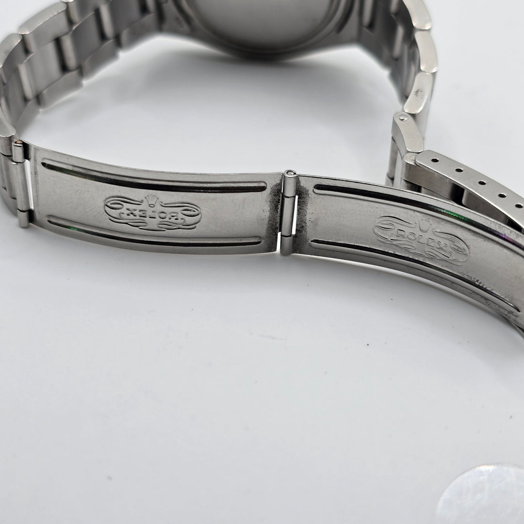 Vintage Rolex Oysterdate Precision 6694 Blue Dial 34mm Oyster Bracelet