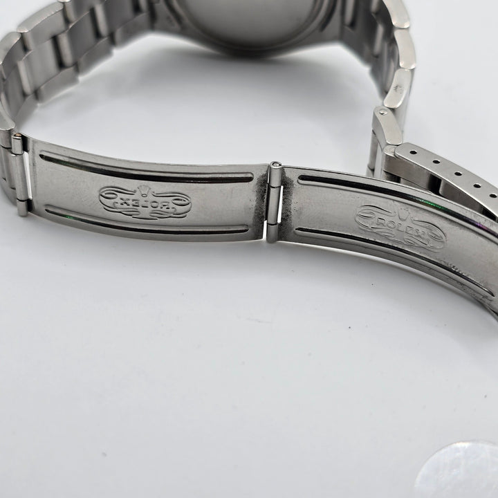 Vintage Rolex Oysterdate Precision 6694 Blue Dial 34mm Oyster Bracelet