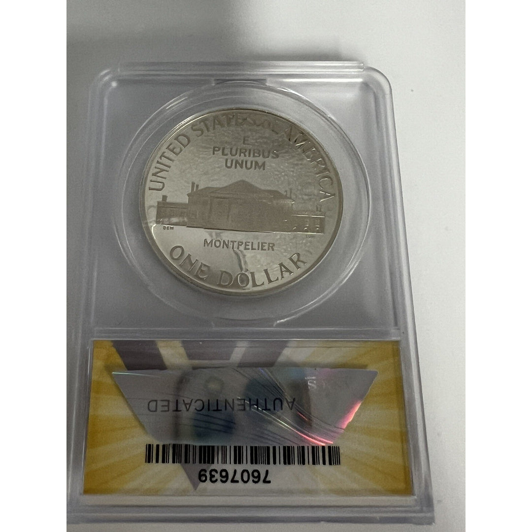 1993-S $ One Dollar PROOF JAMES MADISON PF 63 DCAM ANACS
