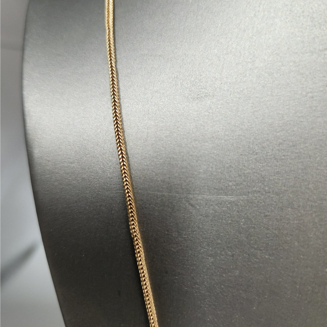 18 K Yellow Gold Snake Chain Necklace 24"
