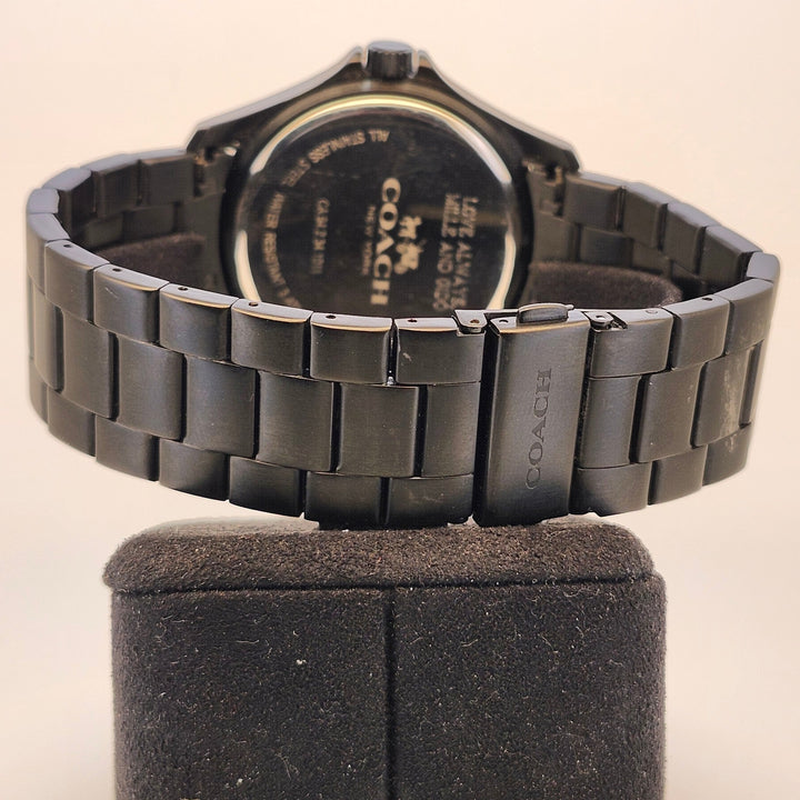 Coach Black Chronograph Watch All Stainless Steel Model CA.94.2.34.1011