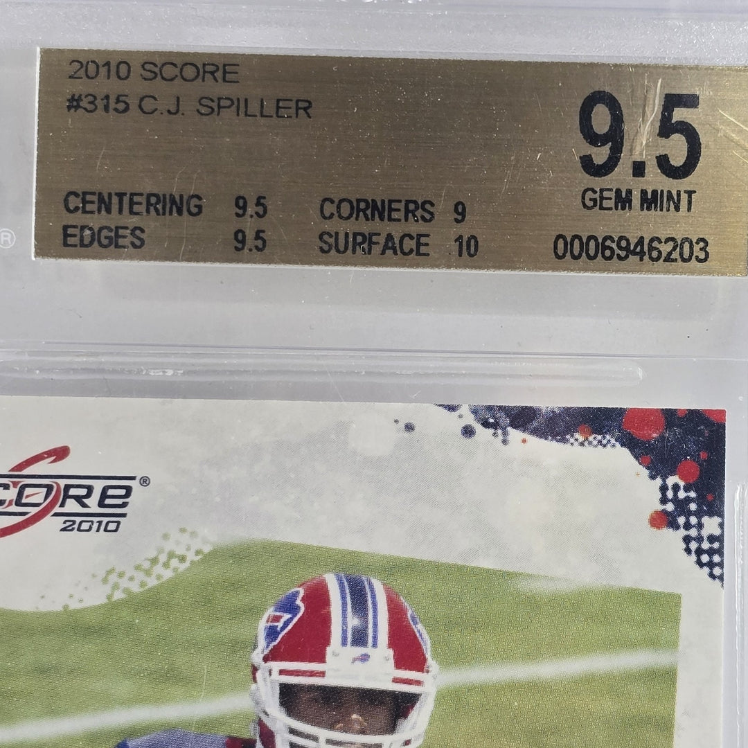 2010 Score CJ Spiller #315 Beckett 9.5 GEM MINT NFL Rookie Buffalo Bills B2