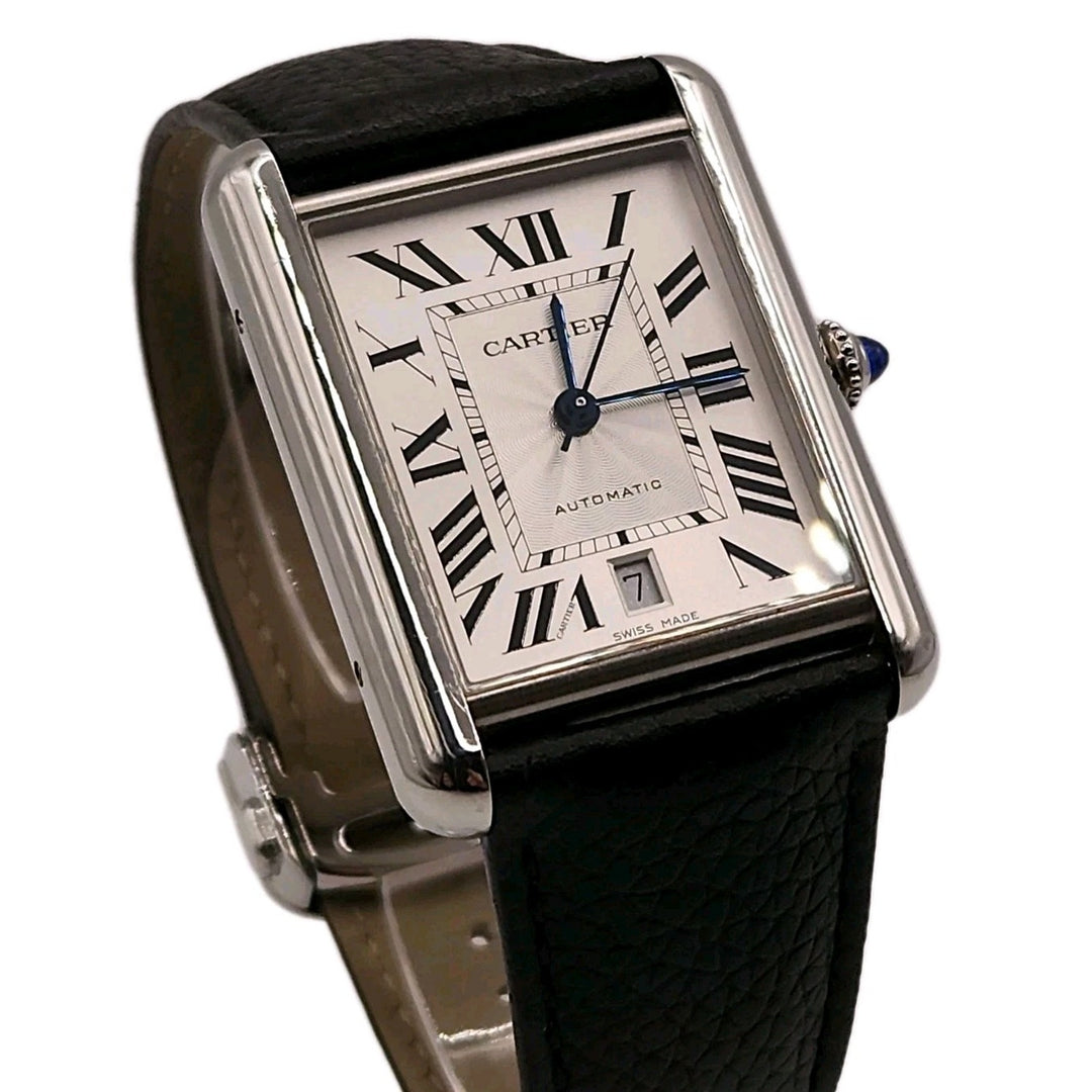 Cartier Tank Automatic Water Resistant 4324 stainless Watch