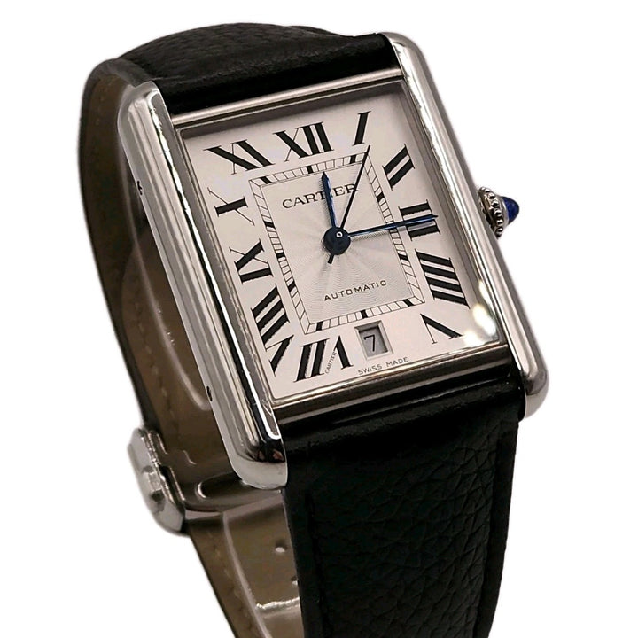 Cartier Tank Automatic Water Resistant 4324 stainless Watch