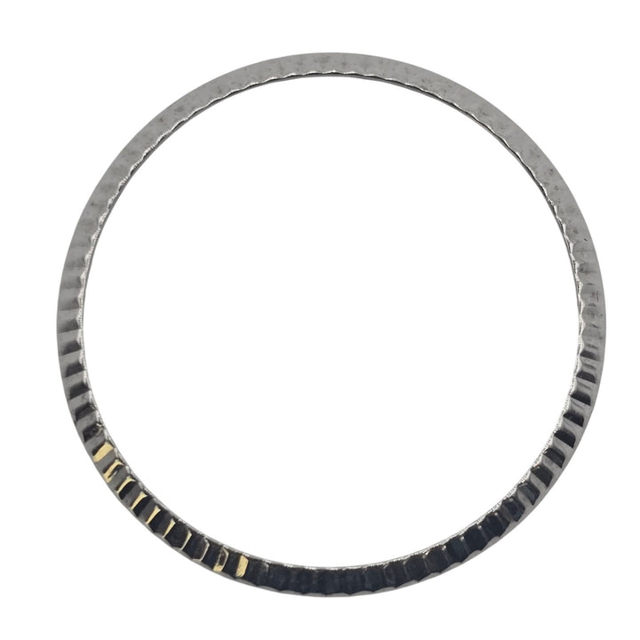 Rolex 18K White Gold Fluted Bezel 23.96mm Genuine Watch Part