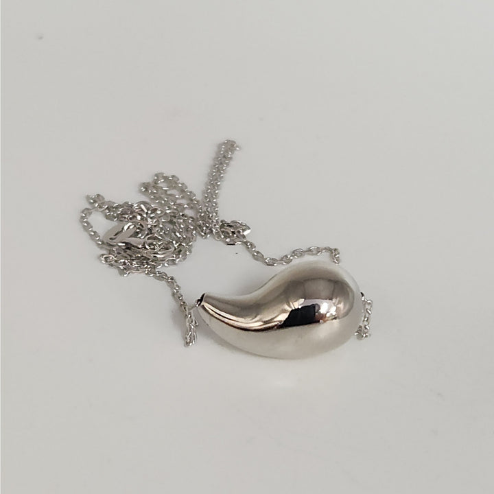 925 Sterling Silver Teardrop Pendant Necklace