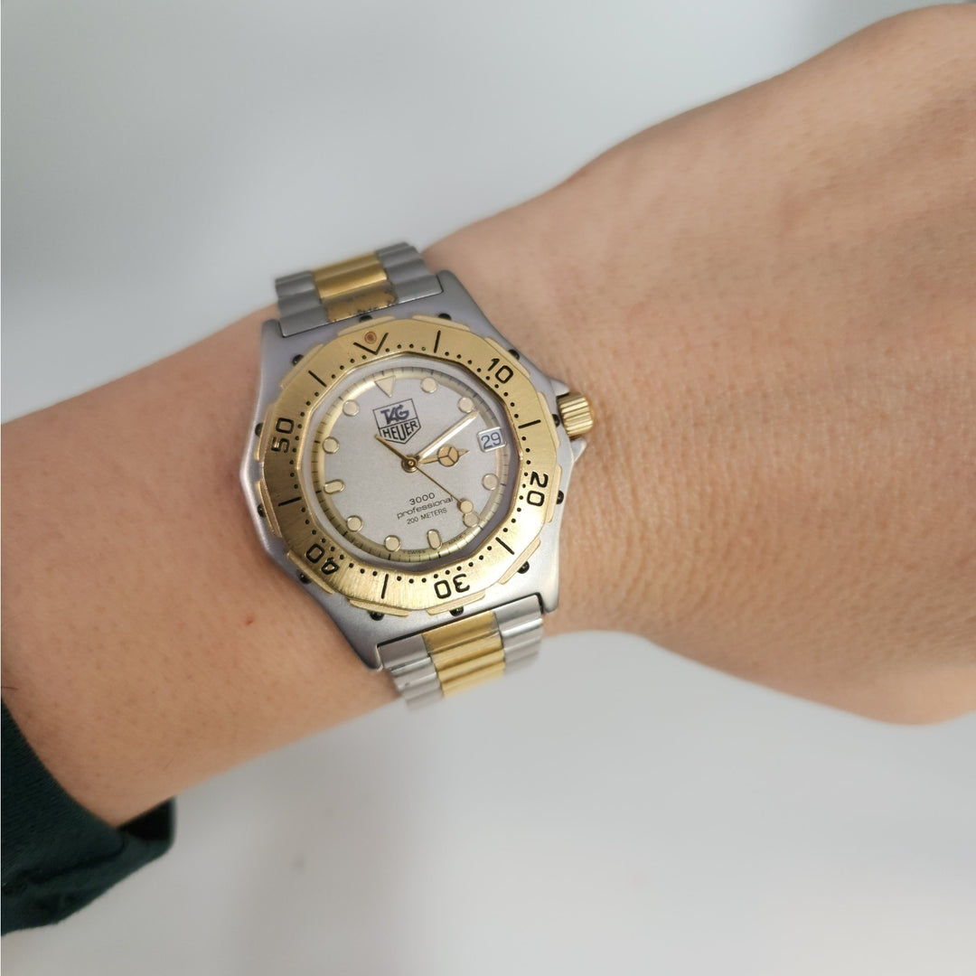 Vintage TAG Heuer 3000 Professional Two-Tone Quartz Watch 200M