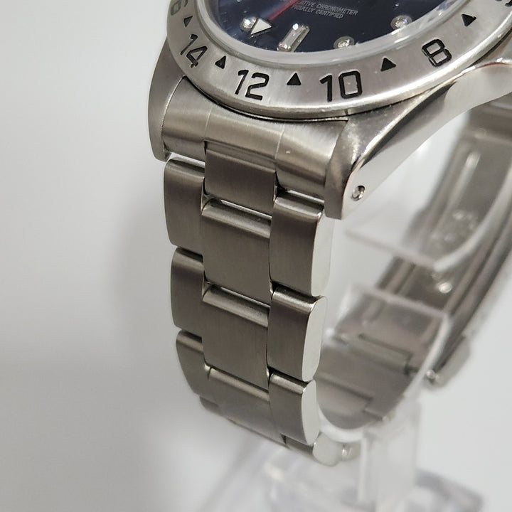 Stainless Steel Rolex Explorer II Watch, 40MM After Market Blue Dial Ref 16570