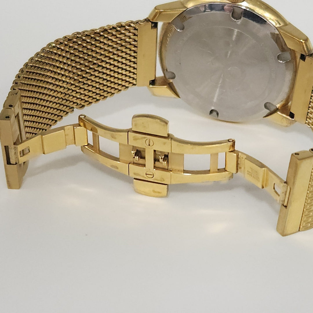 Movado Bold Gold Mesh Stainless Steel Band 44MM Watch