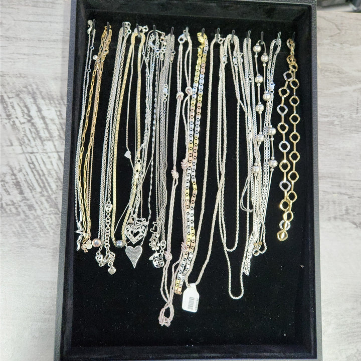 Sterling Silver Two-Tone Necklaces - Assorted Chains & Styles -Starting at 39.99