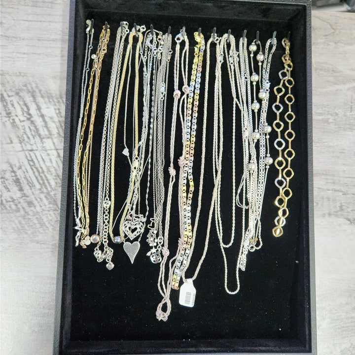 Sterling Silver Two-Tone Necklaces - Assorted Chains & Styles -Starting at 39.99