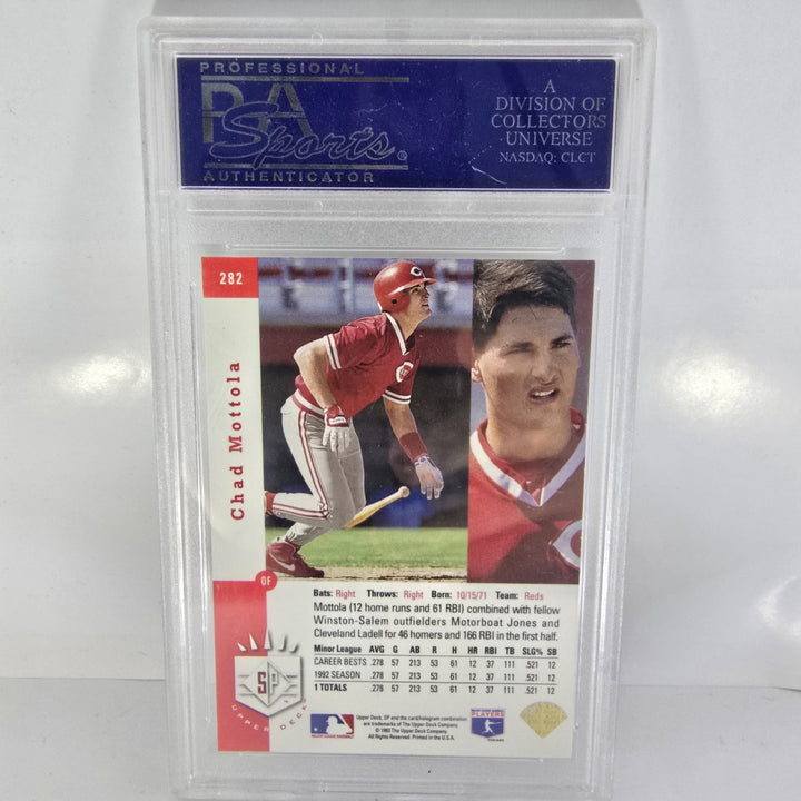 1993 Upper Deck SP Chad Mottola Rookie Prospect Foil #282 PSA 8 NM-MT B2