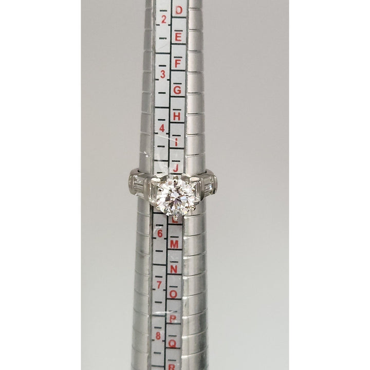 Platinum Lab Grown Round Diamond Solitaire Ring IGI Brilliant 2.01 Carat Vs2