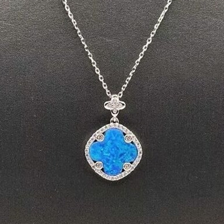 925 sterling silver turquoise Pendant Necklace 18"