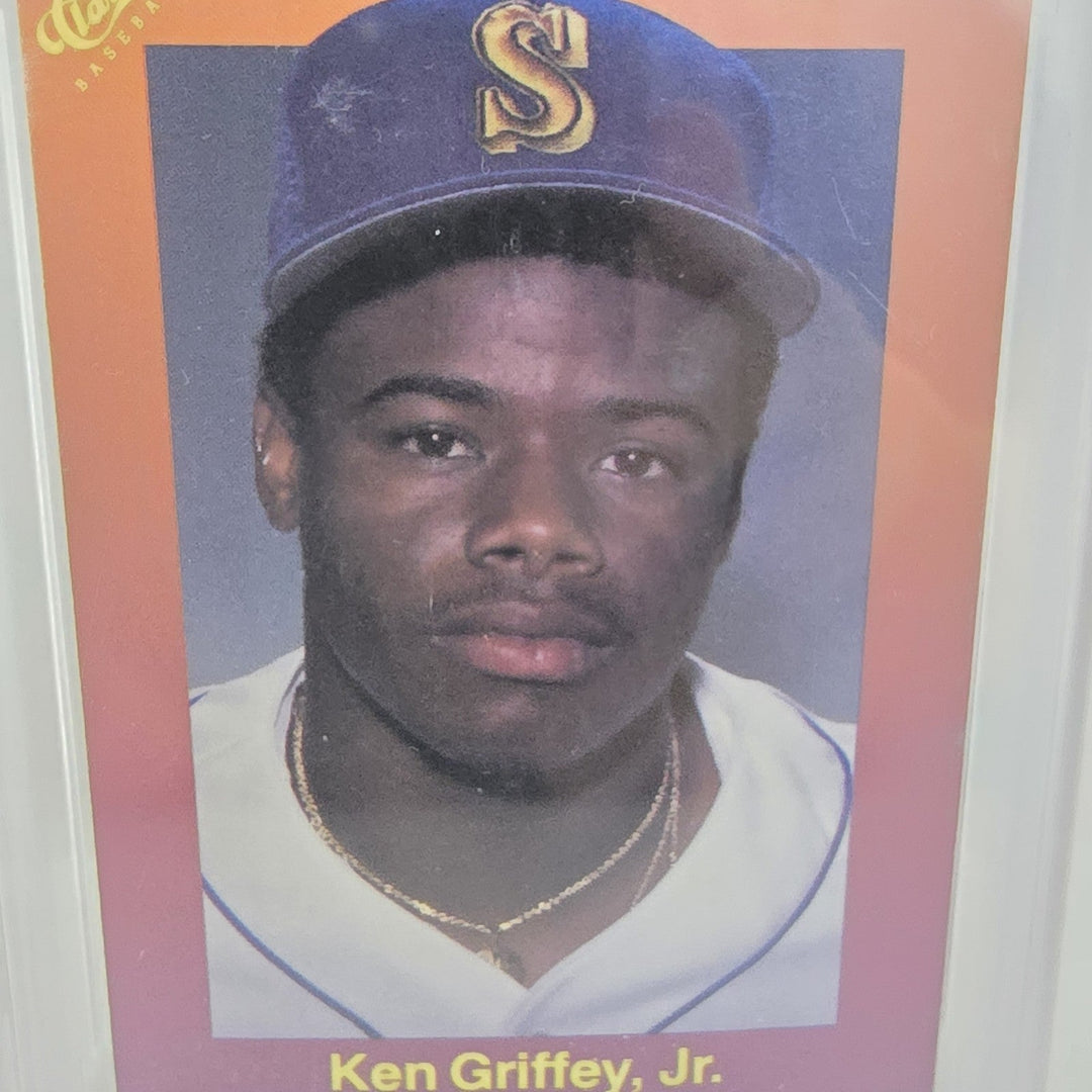 1989 Classic Travel Orange Ken Griffey Jr. Rookie RC Card #131 BCCG Mint 10 B2