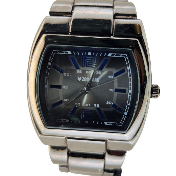 Zoo York Men's Gunmetal Quartz Watch ZY1253/C311-13 Black Dial Tonneau