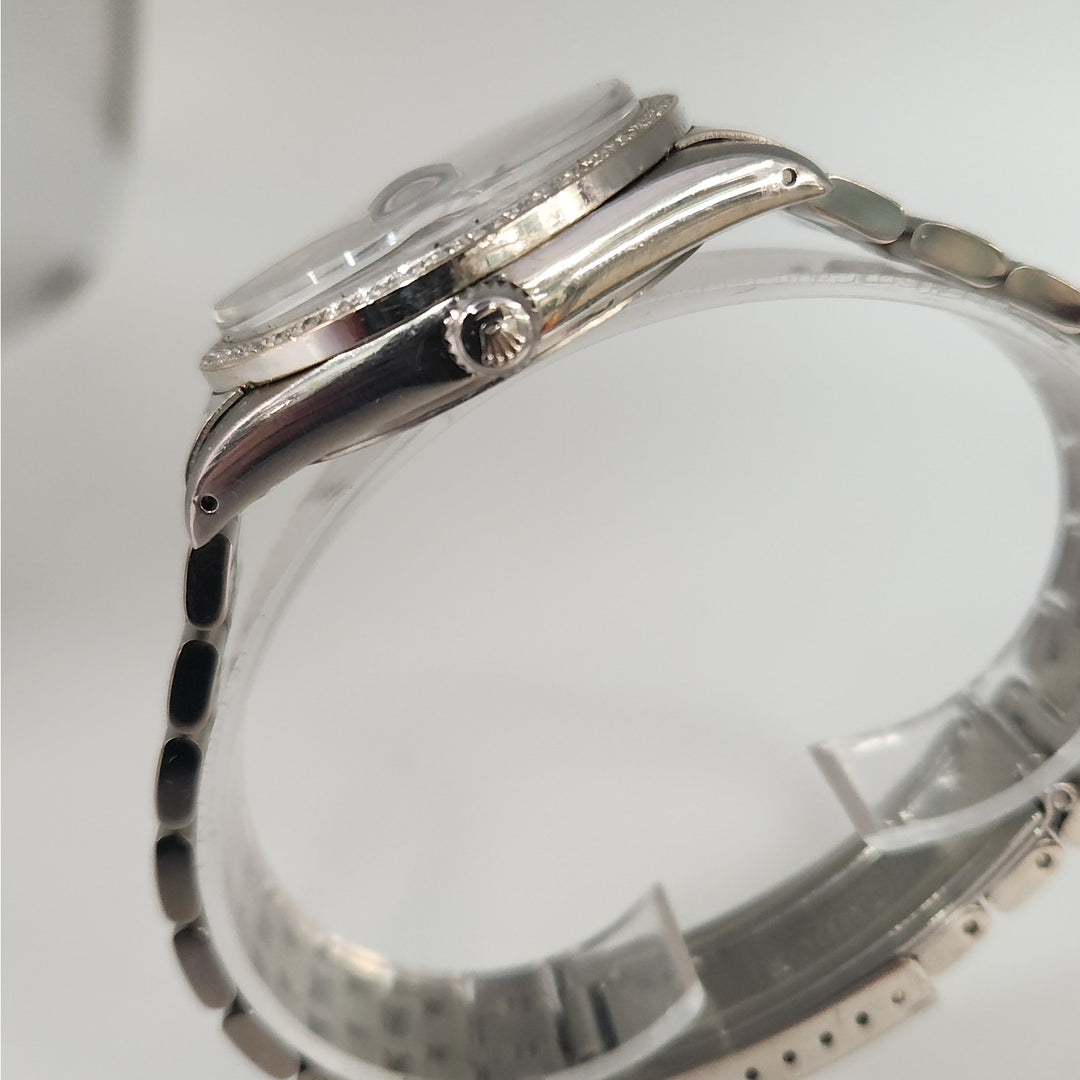 Tudor Prince Date+Day 94613 Automatic Diamond Dial aftermarket Bezel & Bracelet