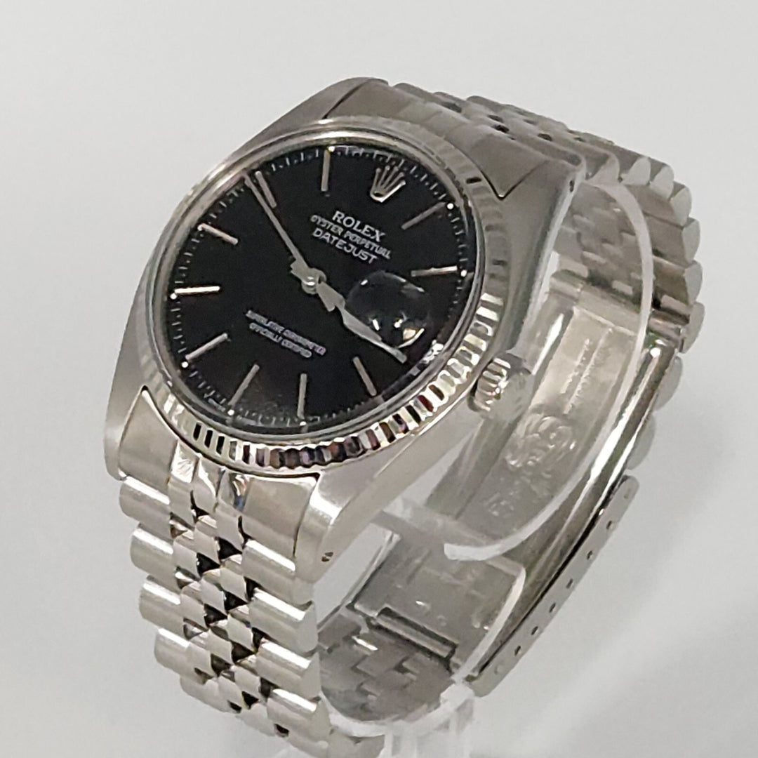 Rolex Datejust 36mm Black Dial Ref.16014 Jubilee Bracelet