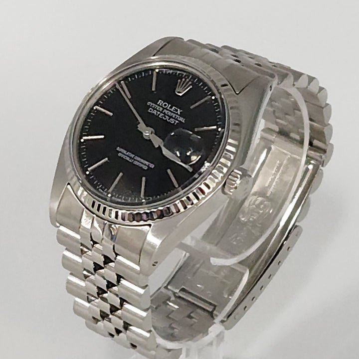Rolex Datejust 36mm Black Dial Ref.16014 Jubilee Bracelet