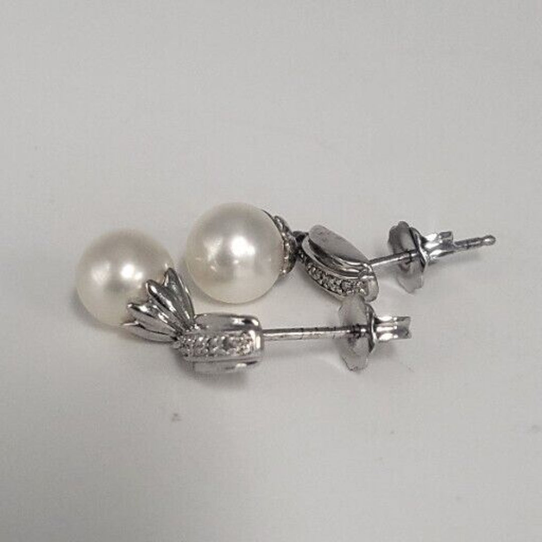 Natural Pearl 925 Sterling Silver Earrings & Pendant Set