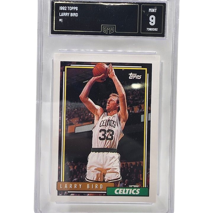 1992 Topps Larry Bird #1 Boston Celtics GMA 9 Mint Hall of Fame Legend Vintage