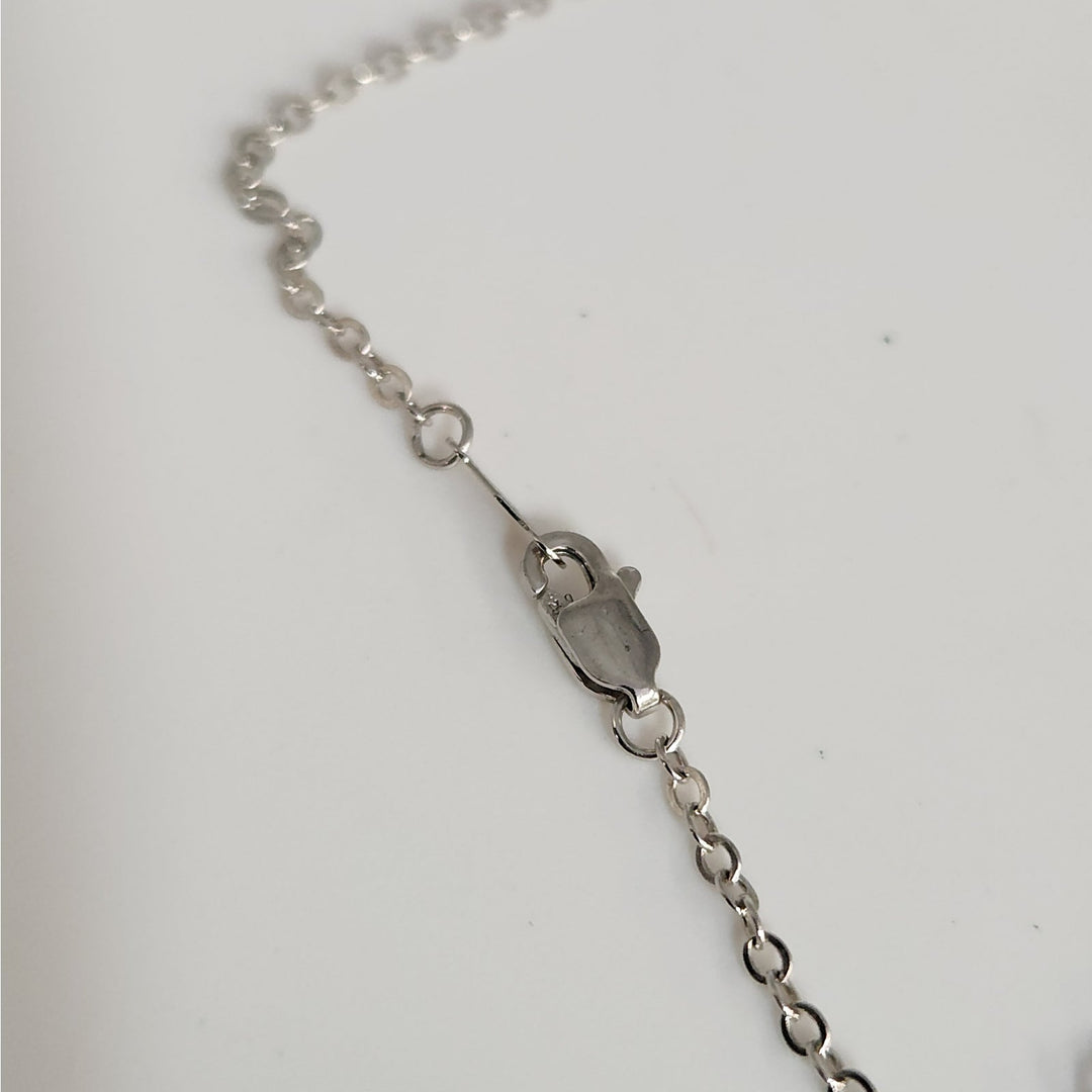 925 Sterling Silver Vintage Filigree Open Heart Pendant Necklace 18"
