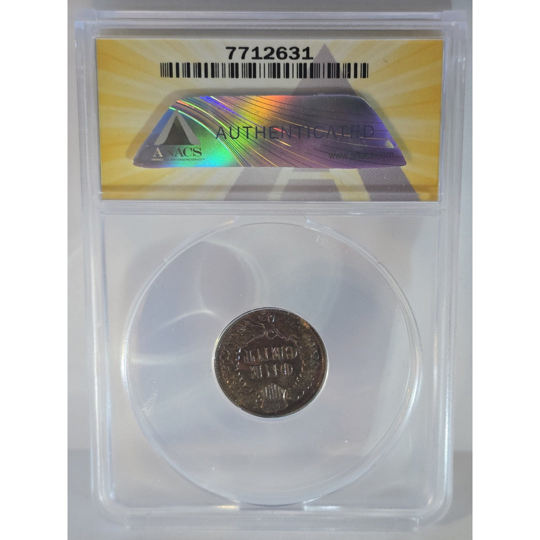 ANACS VG8 1909-S Indian Cent Heavily Corroded, Damaged, Whizzed, Details 1C