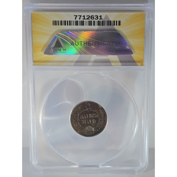 ANACS VG8 1909-S Indian Cent Heavily Corroded, Damaged, Whizzed, Details 1C