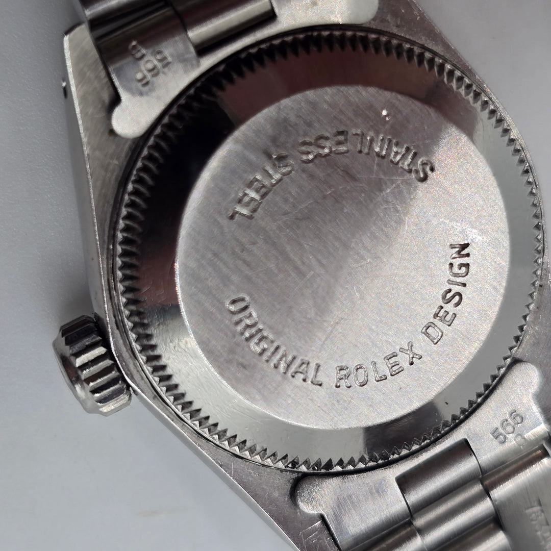 Rolex Oyster Perpetual 67180 Blue Dial 24mm Stainless Steel Watch