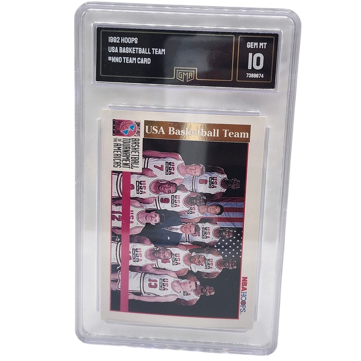 1992 Hoops USA Basketball Dream Team #NNO GMA 10 Gem Mint Graded Tournament Card