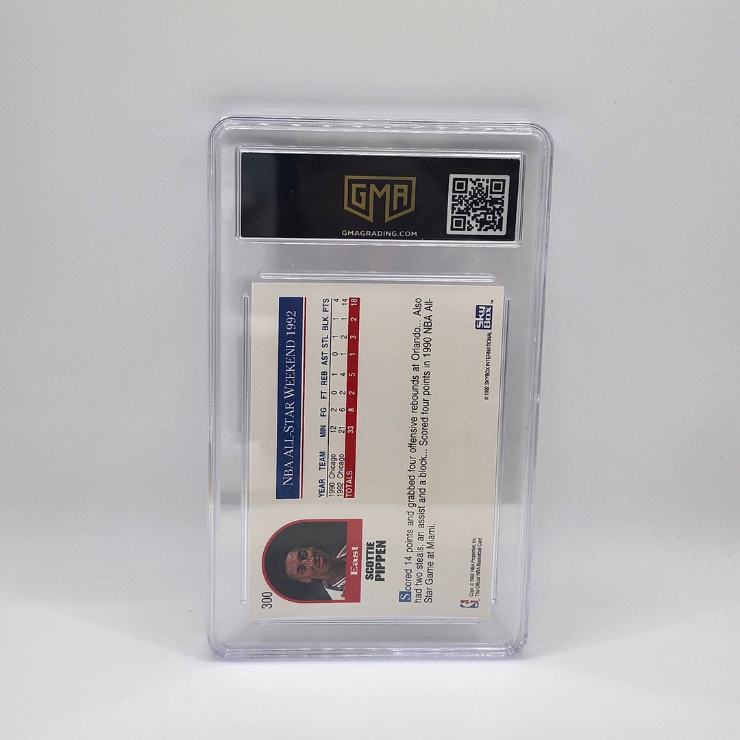 1992 Hoops Scottie Pippen #300 All-Star GMA 9 Mint Chicago Bulls Hall of Fame