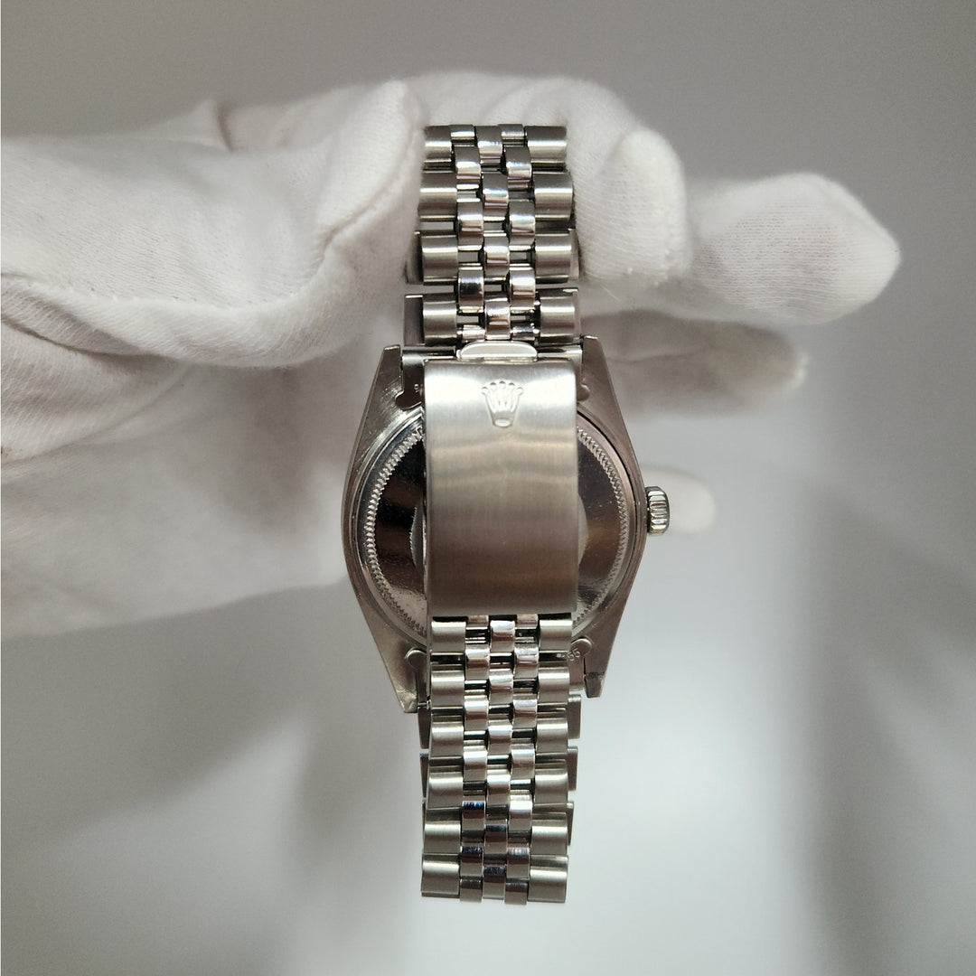 36MM Rolex 16014 Oyster Perpetual Datejust Jubilee Fluted White Gold Bezel