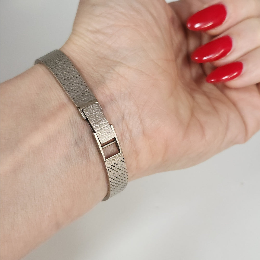 18k White Gold Rolex Precision Diamond Halo SS Aftermarket Bracelet Not Working
